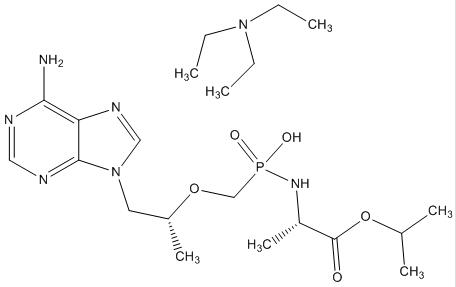 Tenofovir Alafenamide TAF-B Triethylamine Salt