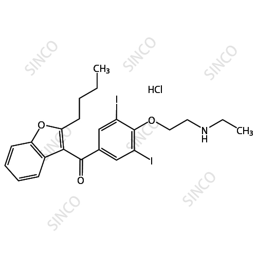 Amiodarone Impurity B (N-Desethyl Amiodarone HCl)