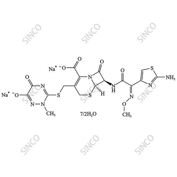 Ceftriaxone disodium salt hemiheptahydrate