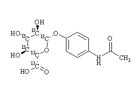 Acetamidophen glucuronide-13C6