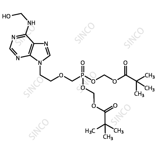 Adefovir Dipivoxyl Impurity I (Adefovir Dipivoxyl N6-Hydroxymethyl Impurity)
