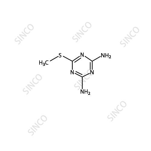 6-(Methylthio)-1,3,5-triazine-2,4-diamine (GS 26831)