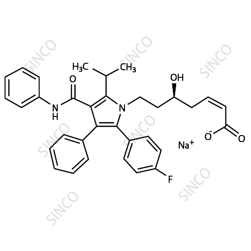 Atorvastatin 3-Deoxyhept-2Z-Enoic Acid Sodium Salt