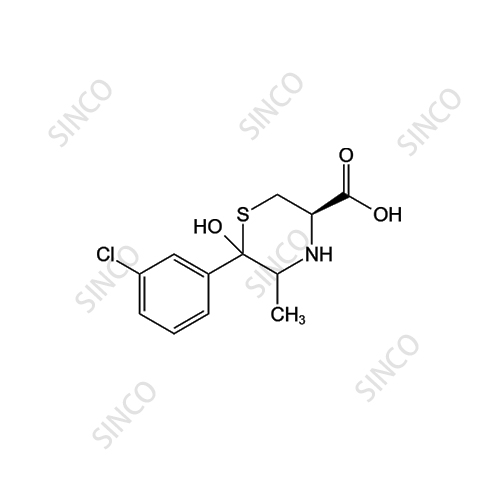 Bupropion Impurity ((3R,5RS,6RS)-6-(3-Chlorophenyl)-6-Hydroxy-5-Methyl-3-Thiomorpholine Carboxylic Acid)