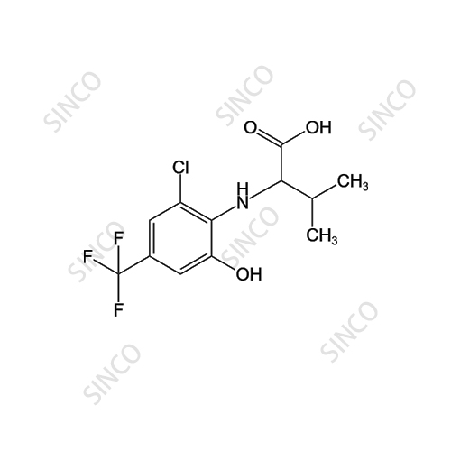 2-(2-Chloro-6-hydroxy-4-(trifluoromethyl)phenylamino)-3-methylbutanoic Acid