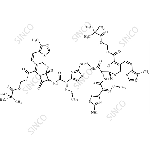 Cefditoren impurity 10, ring open dimer