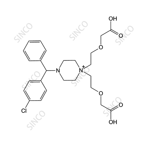 2-(p-Chlorobenzhydryl piperazine)-[(N,N'-bis(2-ethoxy acetic acid)]