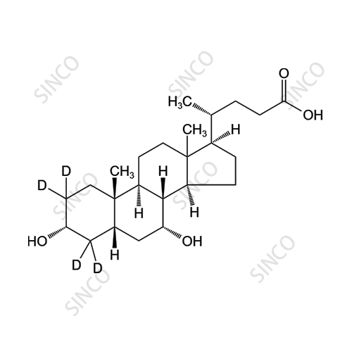 Chenodeoxycholic-2,2,4,4-D4 Acid
