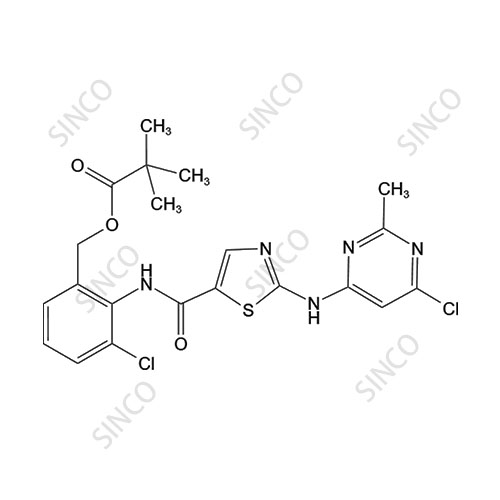 Des-6-[4-(2-hydroxyethyl)-1-piperazinyl]-6-chloro-O-pivalate Dasatinib