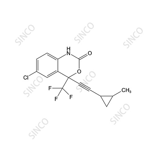 Efavirenz impurity (6-chloro-4-[2-(2-methylcyclopropyl)ethynyl]-4-(trifluoromethyl)-2H-3,1-benzoxazin-2-one)