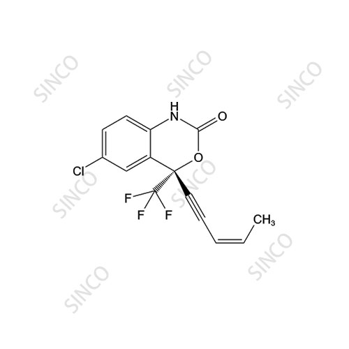 Efavirenz impurity ((S,Z)-6-chloro-4-(pent-3-en-1-ynyl)-4-(trifluoromethyl)-2H-3,1-benzoxazin-2-one)