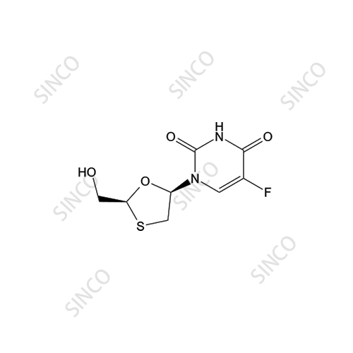 Emtricitabine impurity (2,3'-dideoxy-5-fluoro-3-thiouridine)