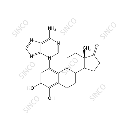 4-Hydroxy estrone 1-N3-Adenine