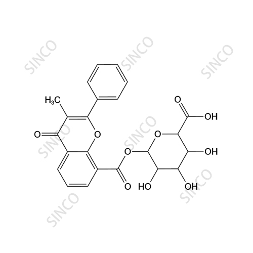 3-Methylflavone-8-carboxylic acid glucuronide (MFCA glucuronide)