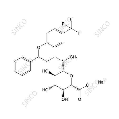 Fluoxetine N-Glucuronide Sodium Salt (Mixture of Diastereomers)