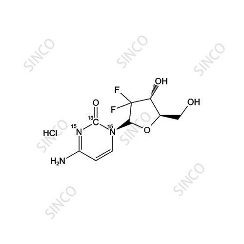 Gemcitabine-13C-15N2 HCl