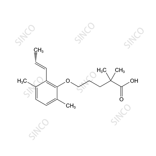 Gemfibrozil Related Compound D (6-Propenyl Gemfibrozil) (Mixture of Z and E Isomers)