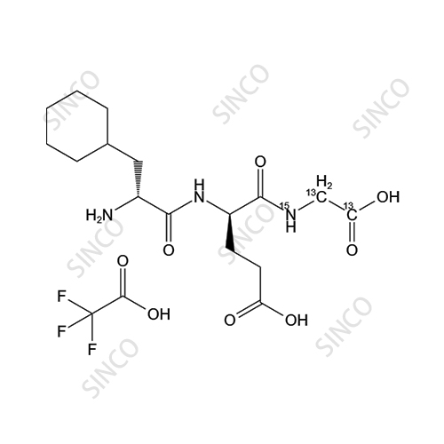 D-Cyclohexylalanine-D-glutamate-glycine-13C2-15N TFA Salt
