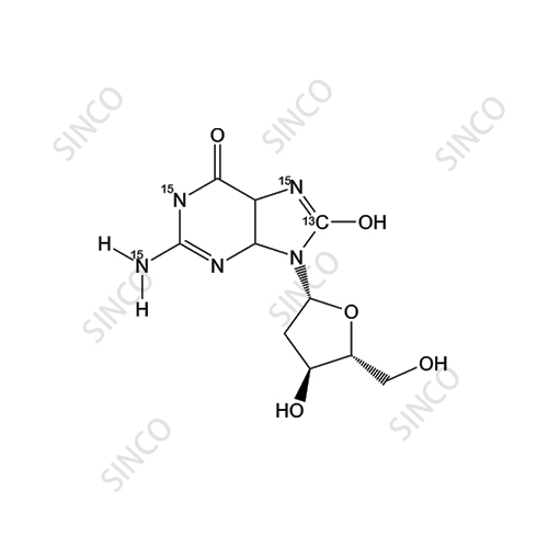 8-Hydroxy-2'-Deoxy-Guanosine-13C,15N3