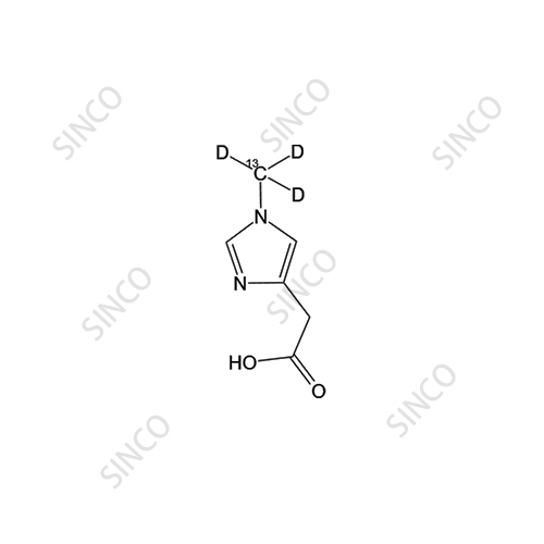 1-Methyl-13C, d3-1H-Imidazol-4-yl Acetic Acid