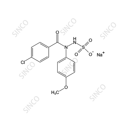 Indomethacin impurity  (4-chloro-1-(4-Methoxyphenyl)benzohydrazide sulfonic acid sodium salt)