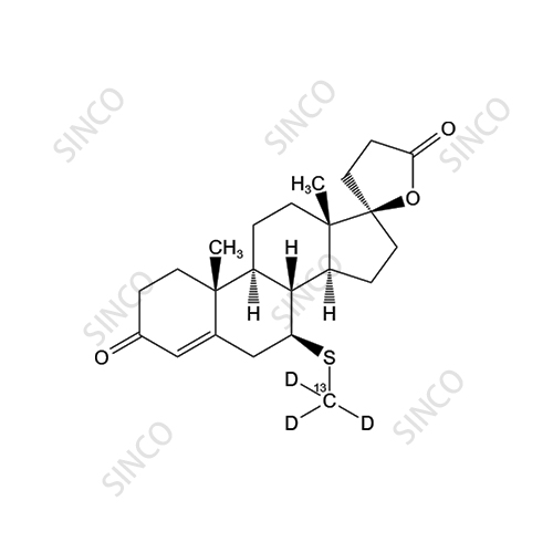 7-alpha-Thiomethyl Spironolactone-13C,d3