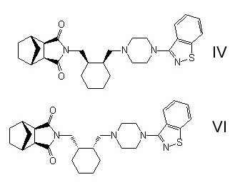The mixture of Lurasidone Isomer IV and Lurasidone Isomer VI