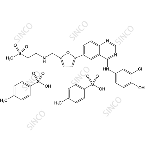 Lapatinib Impurity 1 (O-De(3-fluorobenzyl) Lapatinib) Ditosylate Salt