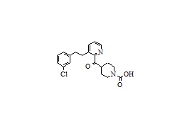 4-[[3-[2-(3-Chlorophenyl)ethyl]-2-pyridinyl]carbonyl]-1-piperidinecarboxylic Acid