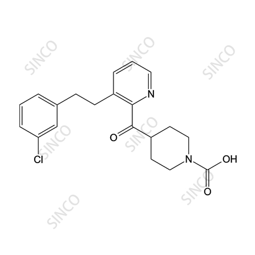 4-[[3-[2-(3-Chlorophenyl)ethyl]-2-pyridinyl]carbonyl]-1-piperidinecarboxylic Acid