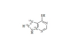 6-Mercaptopurine-13C2,15N