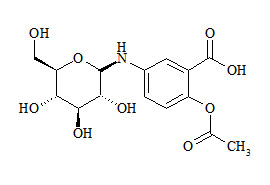 5-(N-β-D-Glucopyranosylamino)acetylsalicylic acid