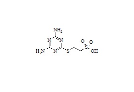 2-(4,6-Diamino-1,3,5-triazin-2-yl)sulfanylethanesulfonic Acid