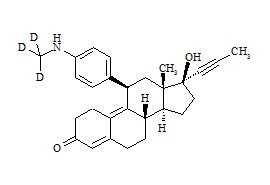 N-Demethyl Mifepristone-D3