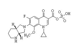 Moxifloxacin acyl sulfate