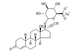 Norethindrone 17-O-Glucuronide Sodium Salt