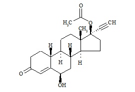6-beta-Hydroxy Norethindrone Acetate (Norethindrone Acetate Impurity F)