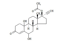 6,10-Dihydroxy Norethindrone Acetate