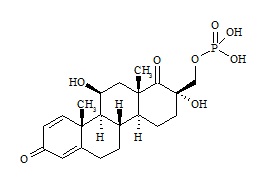 11-beta,17-alfa-Dihydroxy-17-[(phosphonooxy)methyl]-D-homoandrosta-1,4-diene-3,17a-dione