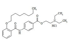 Procaine Related Compound HCl (Diethyl (2-Hydroxyethyl)-Amino-p-[o-(Octyloxy)benzamido]benzoate hydrochloride)