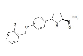 (5R)-5-(4-{[(2-fluorophenyl)methyl]oxy}phenyl)-L-prolinamide