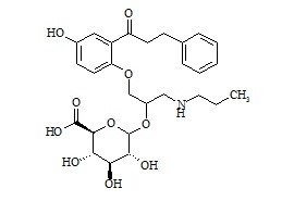 5-Hydroxy Propafenone Glucuronide (Mixture of Diastereomers)