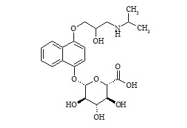 4-Hydroxy Propranolol Glucuronide (Mixture of Diastereomers)