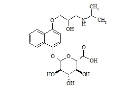 4-Hydroxy Propranolol Glucuronide (Mixture of Diastereomers)