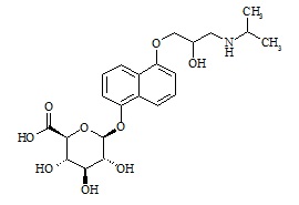 5-Hydroxy Propranolol Glucuronide (Mixture of Diastereomers)