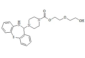 2-(2-Hydroxyethoxy)ethyl 2-[2-(4-Dibenzo[b,f] [1,4]thiazepine-11-piperazineyl)] -1-carboxylate