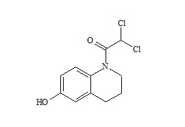 Quinfamide Impurity 1 (1-(Dichloroacetyl)-1,2,3,4-Tetrahydro-6-Quinolinol)
