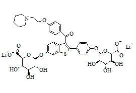 Raloxifene-4',6-Diglucuronide Lithium Salt