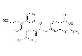Repaglinide M4 metabolite (3'-Hydroxyl Repaglinide, Mixture of Diastereomers)