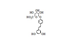 Resveratrol-4'-glucuronide (cis+trans)